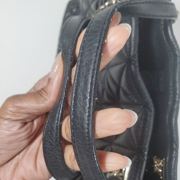 Kate Spade Women’s Quilted Shoulder Bag Black Leather Medium Sedgewick Place - Picture 7 of 16